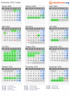 Kalender 2021 mit Ferien und Feiertagen Ishøj
