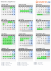 Kalender 2021 mit Ferien und Feiertagen Morsø