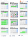 Kalender 2021 mit Ferien und Feiertagen Odense