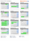 Kalender 2021 mit Ferien und Feiertagen Vordingborg