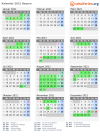 Kalender 2021 mit Ferien und Feiertagen Bayern