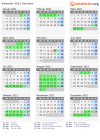 Kalender 2021 mit Ferien und Feiertagen Sachsen