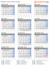 Kalender 2021 mit Ferien und Feiertagen Färöer Inseln