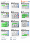 Kalender 2021 mit Ferien und Feiertagen Kainuu
