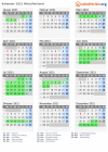 Kalender 2021 mit Ferien und Feiertagen Mittelfinnland