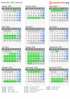 Kalender 2021 mit Ferien und Feiertagen Amiens