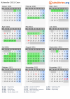 Kalender 2021 mit Ferien und Feiertagen Caen