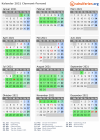 Kalender 2021 mit Ferien und Feiertagen Clermont-Ferrand