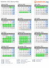 Kalender 2021 mit Ferien und Feiertagen Nancy-Metz