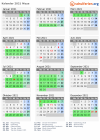 Kalender 2021 mit Ferien und Feiertagen Nizza