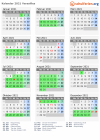 Kalender 2021 mit Ferien und Feiertagen Versailles