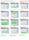 Kalender 2021 mit Ferien und Feiertagen Flevoland (nord)