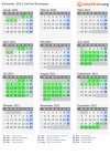 Kalender 2021 mit Ferien und Feiertagen Emilia-Romagna