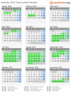 Kalender 2021 mit Ferien und Feiertagen Friaul-Julisch Venetien