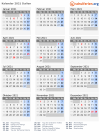 Kalender 2021 mit Ferien und Feiertagen Italien