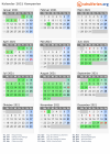 Kalender 2021 mit Ferien und Feiertagen Kampanien