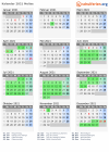 Kalender 2021 mit Ferien und Feiertagen Molise