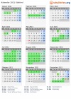 Kalender 2021 mit Ferien und Feiertagen Südtirol