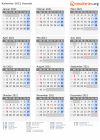 Kalender 2021 mit Ferien und Feiertagen Kanada