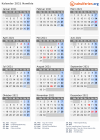 Kalender 2021 mit Ferien und Feiertagen Namibia