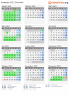 Kalender 2021 mit Ferien und Feiertagen Taranaki