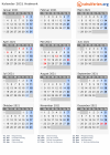 Kalender 2021 mit Ferien und Feiertagen Hedmark