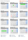 Kalender 2021 mit Ferien und Feiertagen Rogaland
