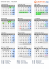 Kalender 2021 mit Ferien und Feiertagen Telemark