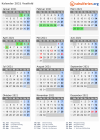 Kalender 2021 mit Ferien und Feiertagen Vestfold