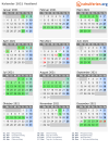 Kalender 2021 mit Ferien und Feiertagen Vestland