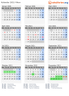 Kalender 2021 mit Ferien und Feiertagen Viken