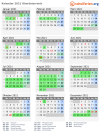Kalender 2021 mit Ferien und Feiertagen Oberösterreich