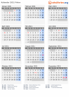Kalender 2021 mit Ferien und Feiertagen Polen