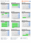 Kalender 2021 mit Ferien und Feiertagen Lublin