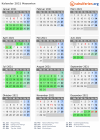 Kalender 2021 mit Ferien und Feiertagen Masowien