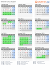 Kalender 2021 mit Ferien und Feiertagen Oppeln