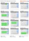 Kalender 2021 mit Ferien und Feiertagen Appenzell Ausserrhoden