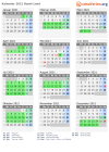 Kalender 2021 mit Ferien und Feiertagen Basel-Land