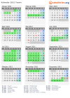 Kalender 2021 mit Ferien und Feiertagen Tessin