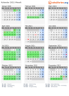 Kalender 2021 mit Ferien und Feiertagen Waadt
