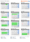 Kalender 2021 mit Ferien und Feiertagen Zürich