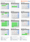 Kalender 2021 mit Ferien und Feiertagen Banskobystrický kraj