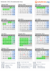 Kalender 2021 mit Ferien und Feiertagen Bratislavský kraj