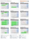 Kalender 2021 mit Ferien und Feiertagen Košický kraj
