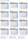 Kalender 2021 mit Ferien und Feiertagen Südafrika