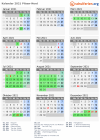 Kalender 2021 mit Ferien und Feiertagen Pilsen-Nord