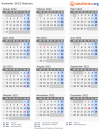 Kalender 2022 mit Ferien und Feiertagen Bahrain