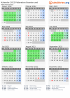 Kalender 2022 mit Ferien und Feiertagen Föderation Bosnien und Herzegowina