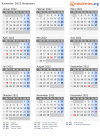 Kalender 2022 mit Ferien und Feiertagen Botsuana