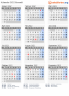 Kalender 2022 mit Ferien und Feiertagen Burundi